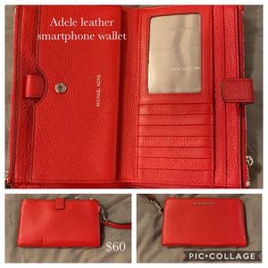 Michael Kors Adele Leather Smartphone Wallet